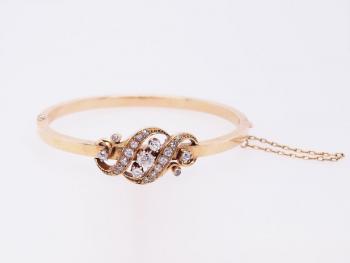 Brilliant Bracelet - gold, brilliant cut diamond